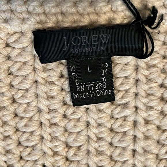 J Crew Collection Holiday 100% Alpaca Sequin Metallic V Neck Cardigan Lady L - Picture 12 of 16